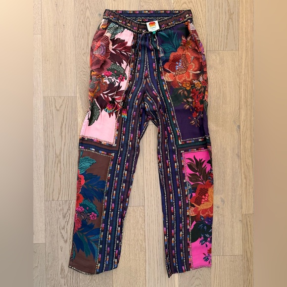 Farm Rio Colorful Satin Pant Set - Picture 2 of 7